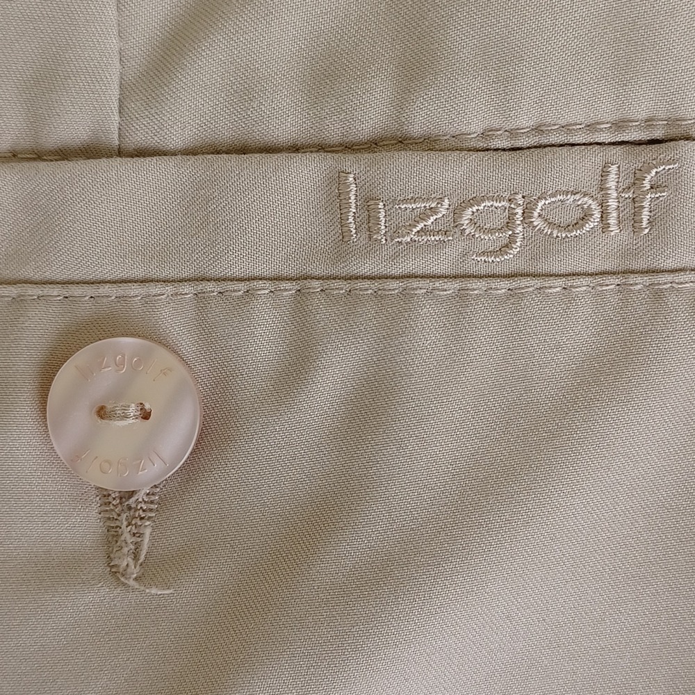 Lizgolf Liz‎ Claiborne Tan Coolmax Performance Golf Shorts Womens Size 8 Khaki - Picture 7 of 10